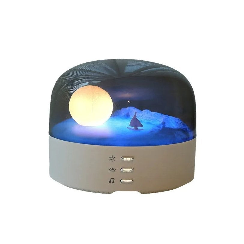 Portable Moon Bluetooth Speaker With Ambient Light