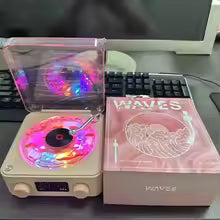 White Noise Sleep Aid & Bluetooth Retro Speakers With RGB Light